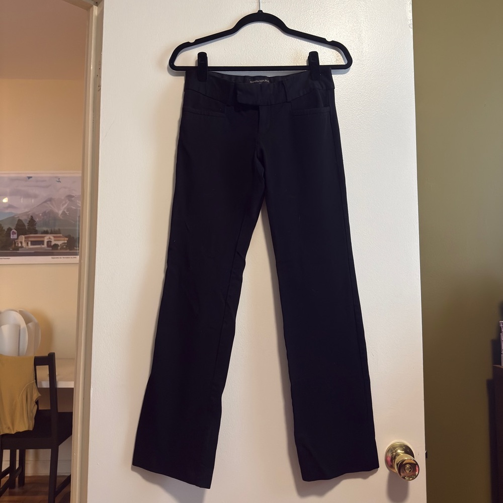 Banana Republic Black Ryan Fit bootcut low rise pants size 2